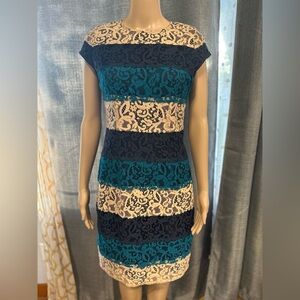 Ann Taylor multicolor lace dress